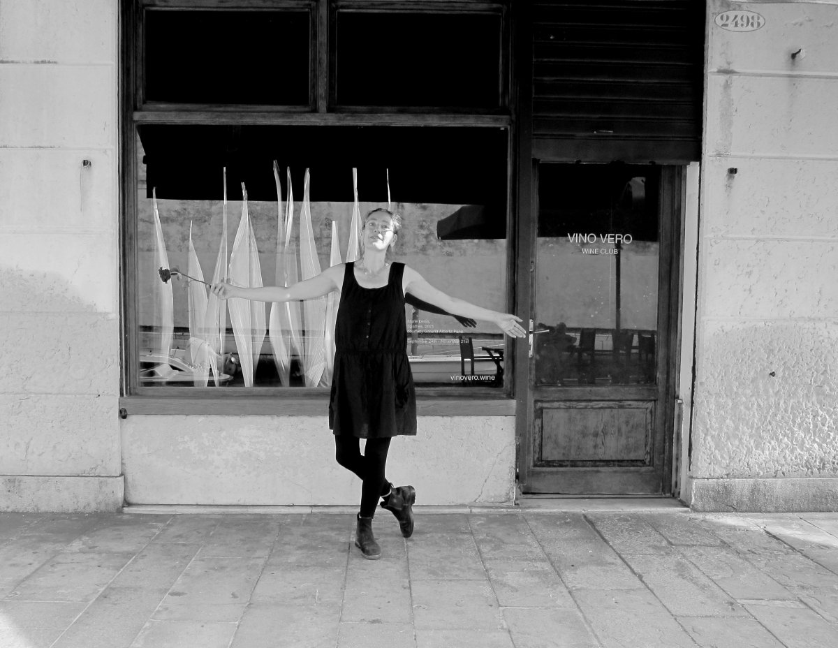Artist Marie Denis at Vino Vero